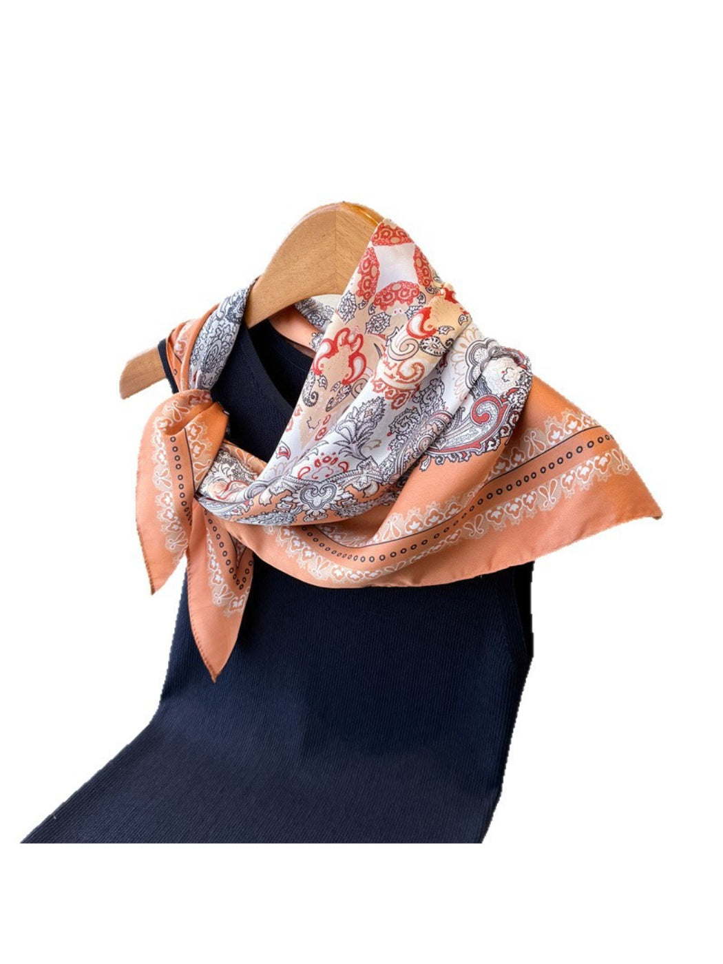 Scarvii - Paisley Border Medallion Square Scarf