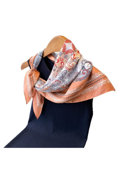 Scarvii - Paisley Border Medallion Square Scarf