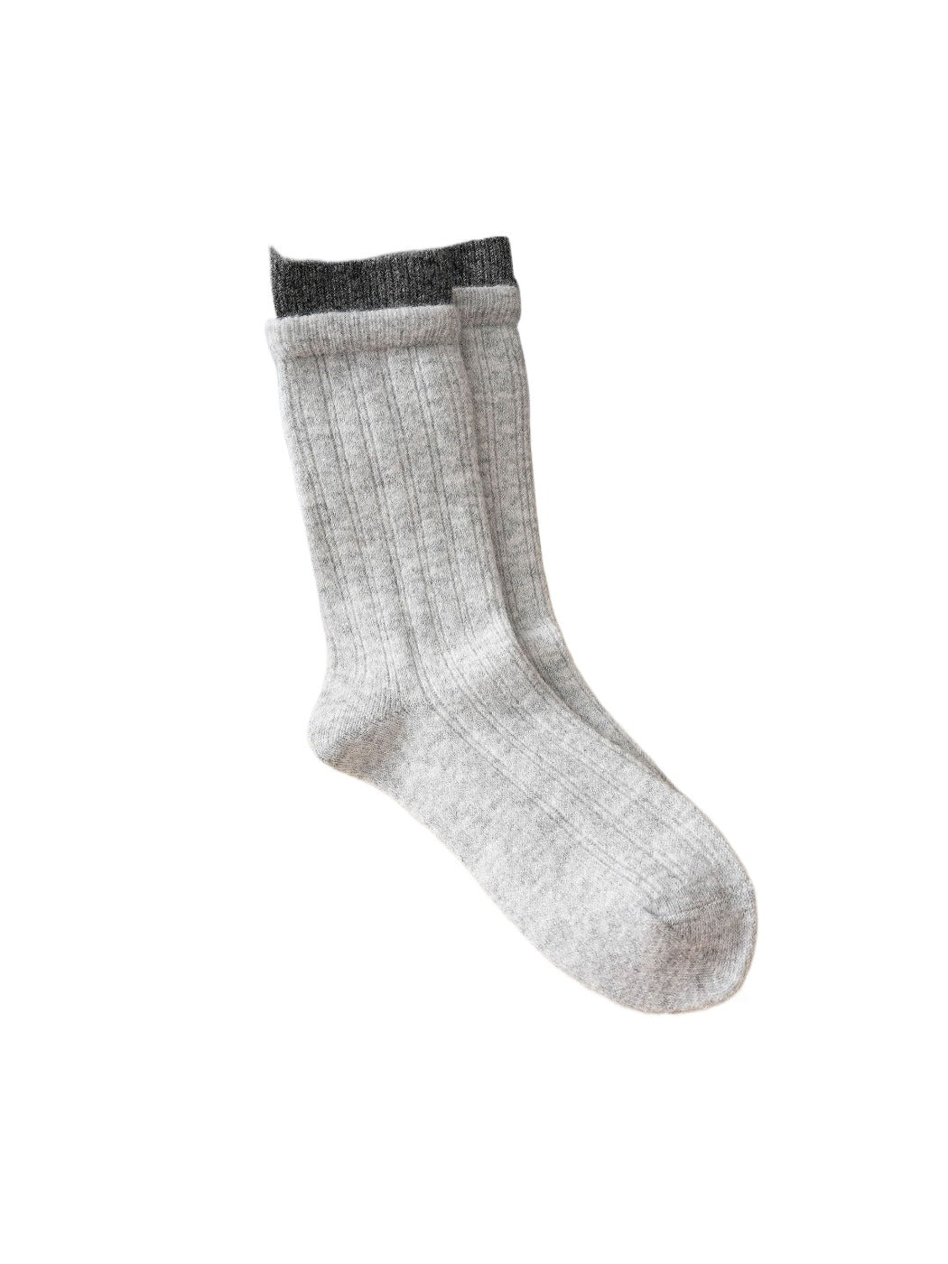 Rufia – Thick Warm Mid-Calf Socks with Color-Trim