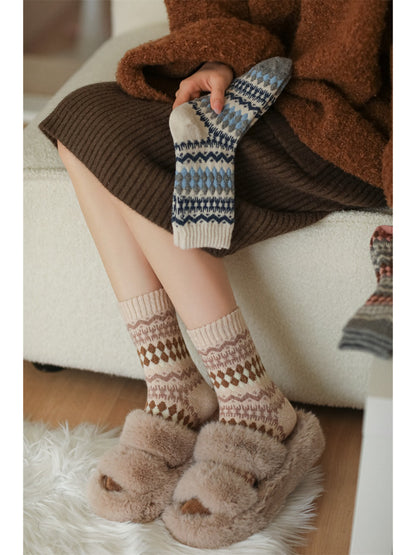 Rufia - Winter Heritage Knit Crew Socks