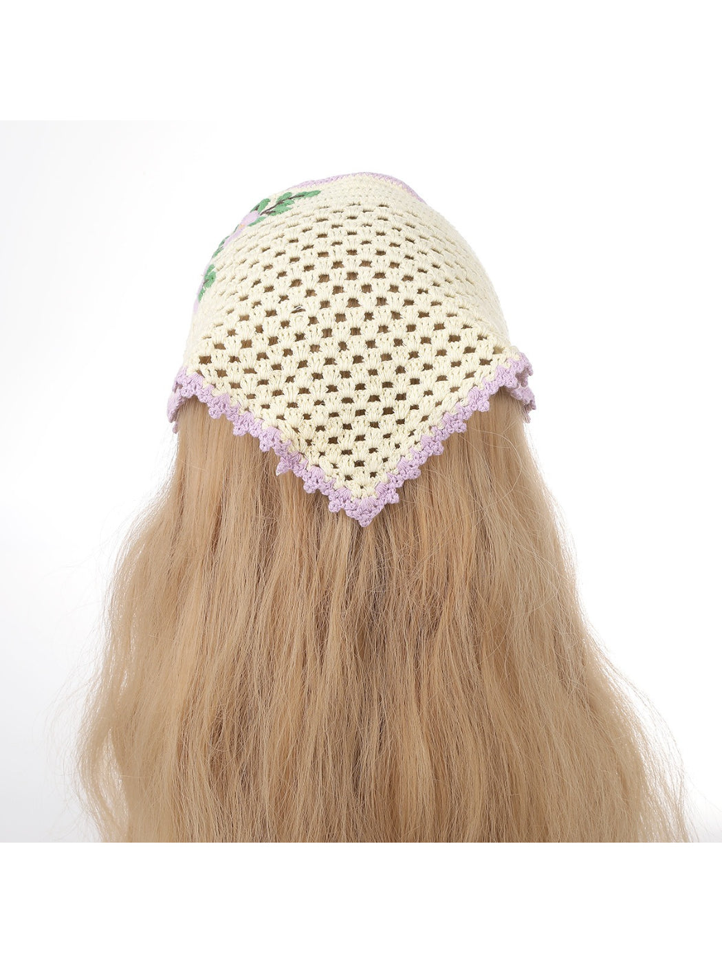 Scarvii Floral Crochet Tie Headband
