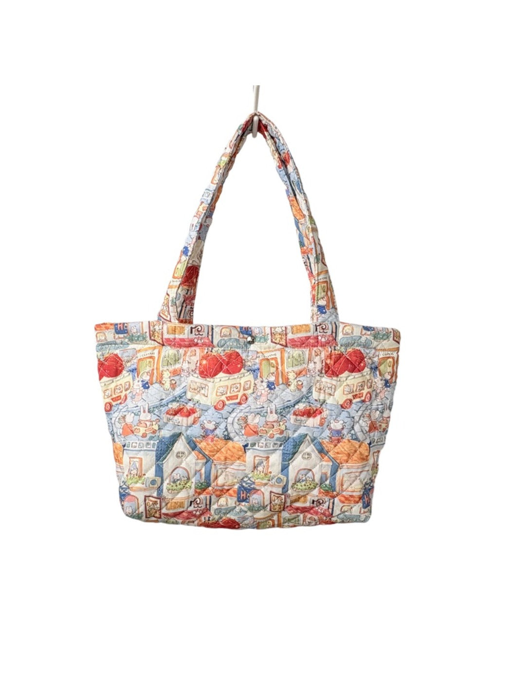 Cosbai – Quilted Cartoon Tote Bag