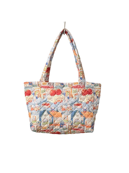 Cosbai – Quilted Cartoon Tote Bag
