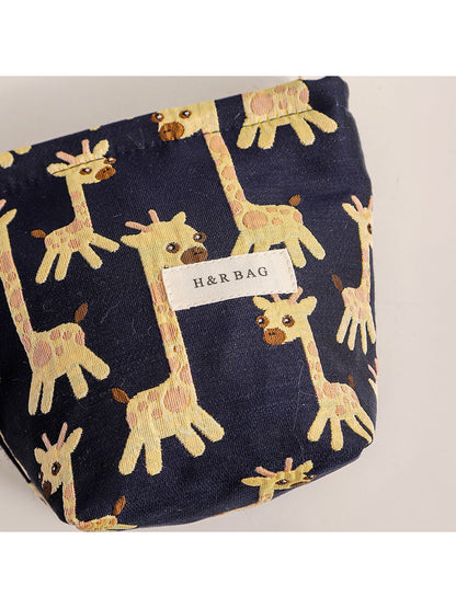 Cosbai - Giraffe Print Portable Storage Bag