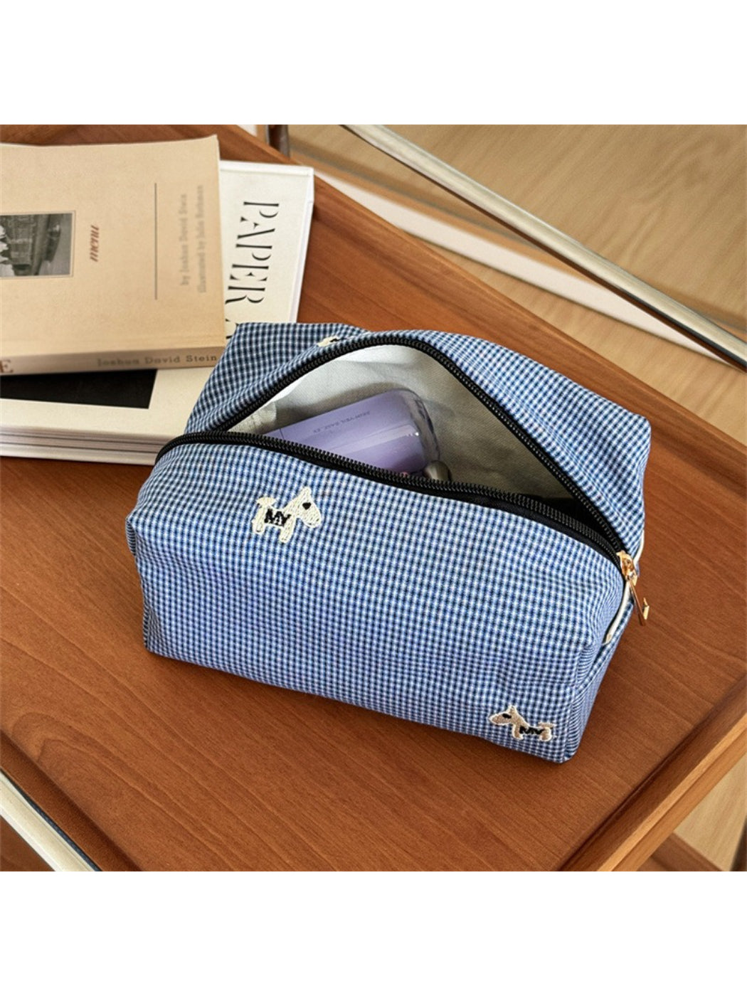 Cosbai - Dog Embroidered Cosmetic Bag - image 1