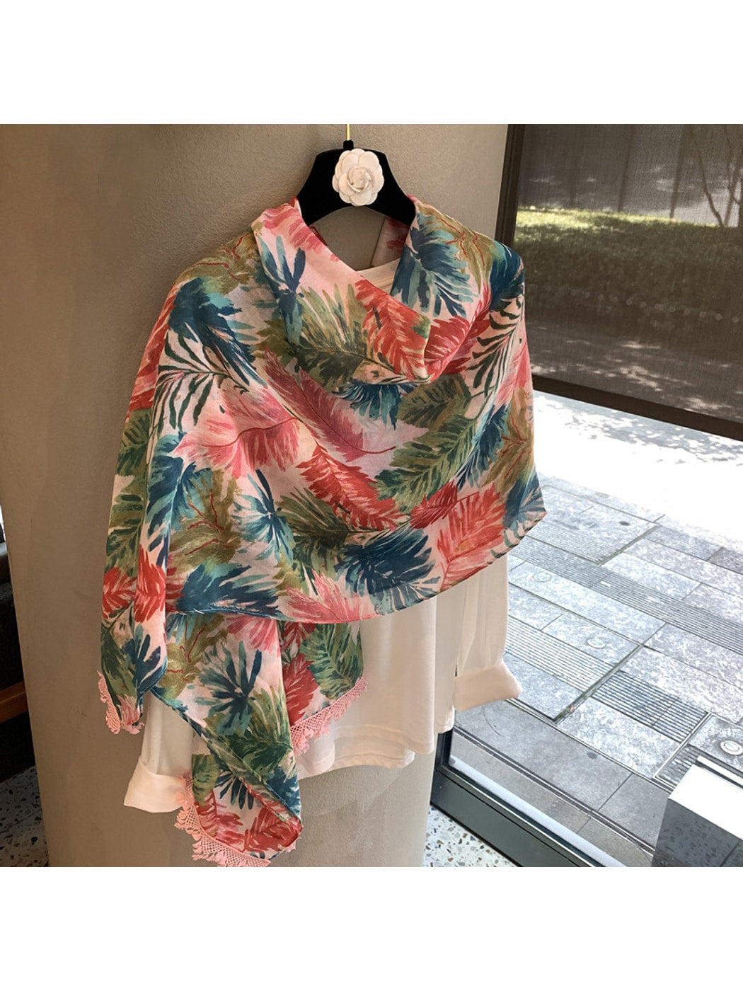 Scarvii - Watercolor Rainforest Print Rectangular Scarf