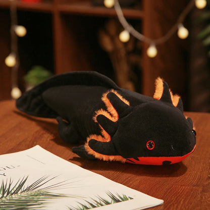 Kawai Axolotl Plush Toy color options including PINK, BLUE, YELLOW