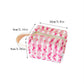 Side view of Cosbai woven stripe cosmetic bag highlighting its shape and pattern
