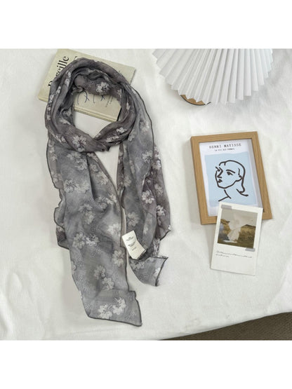 Scarvii - Mixed Print Lightweight Long Scarf