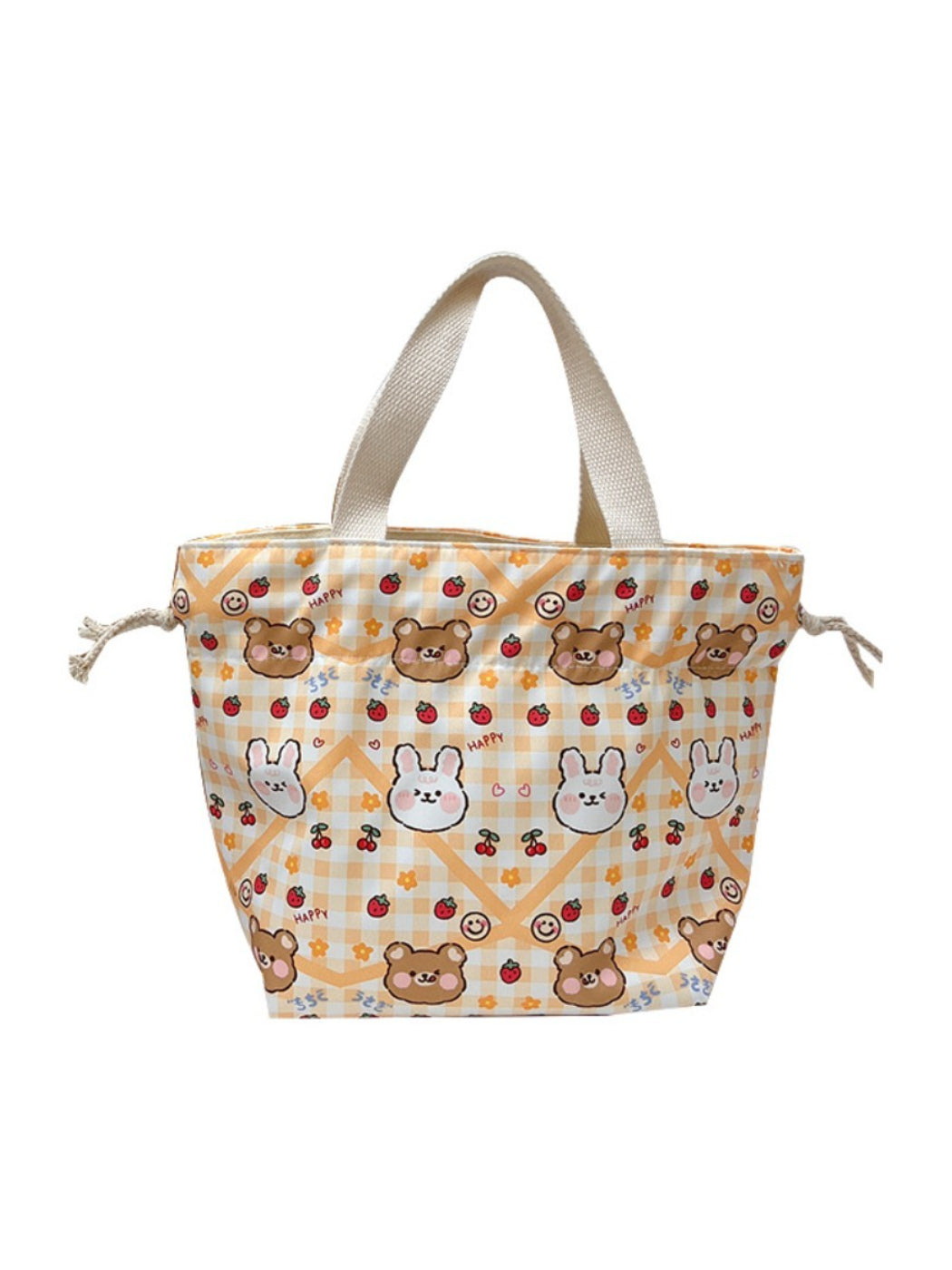 Cosbai cartoon small tote bag with short handles on flat surface