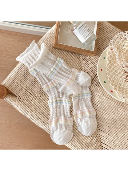 Rufia - Sheer Dot Texture Crew Socks product image 8