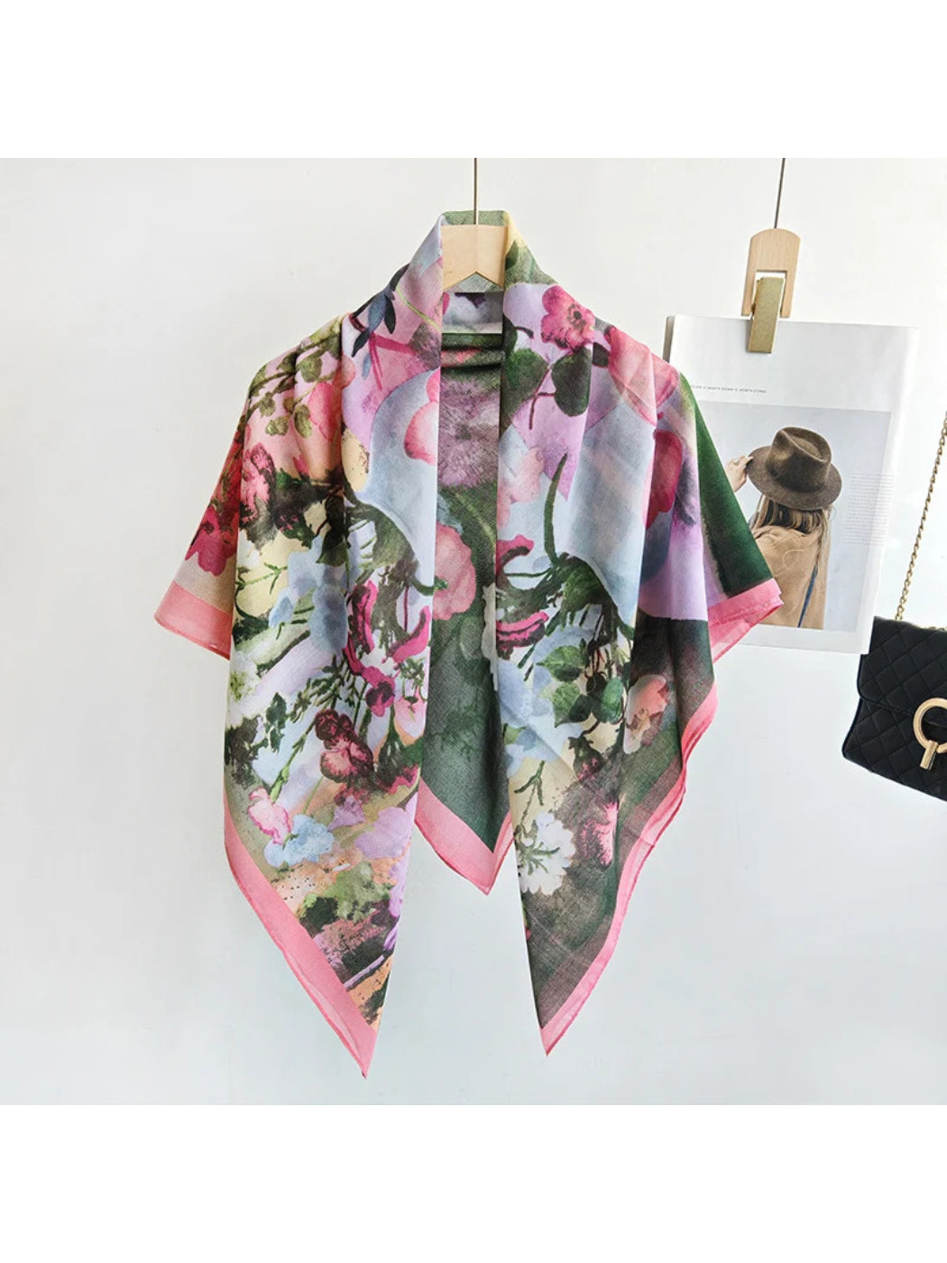 Scarvii - Watercolor Floral Square Scarf