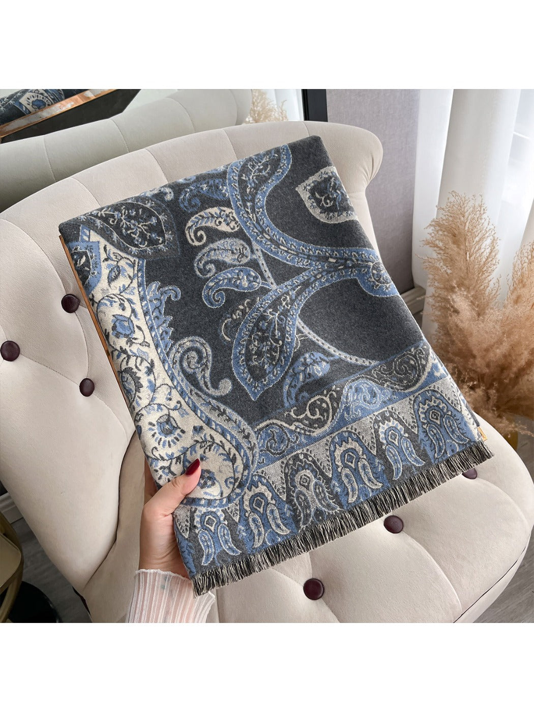 Scarvii – Bohemian Paisley Winter Scarf & Shawl