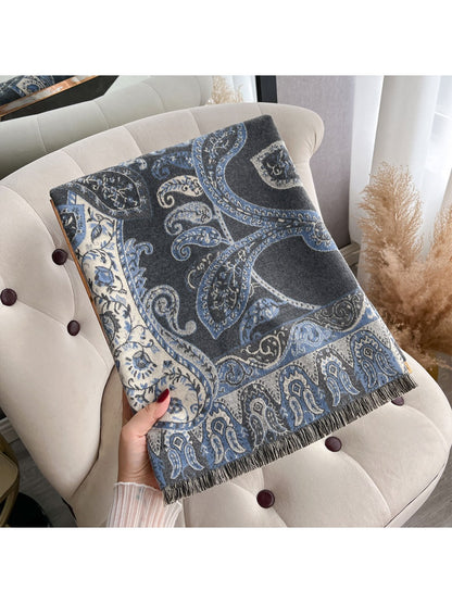 Scarvii – Bohemian Paisley Winter Scarf & Shawl