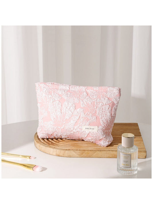 Cosbai - Elegant Floral Cosmetic Bag - image 2