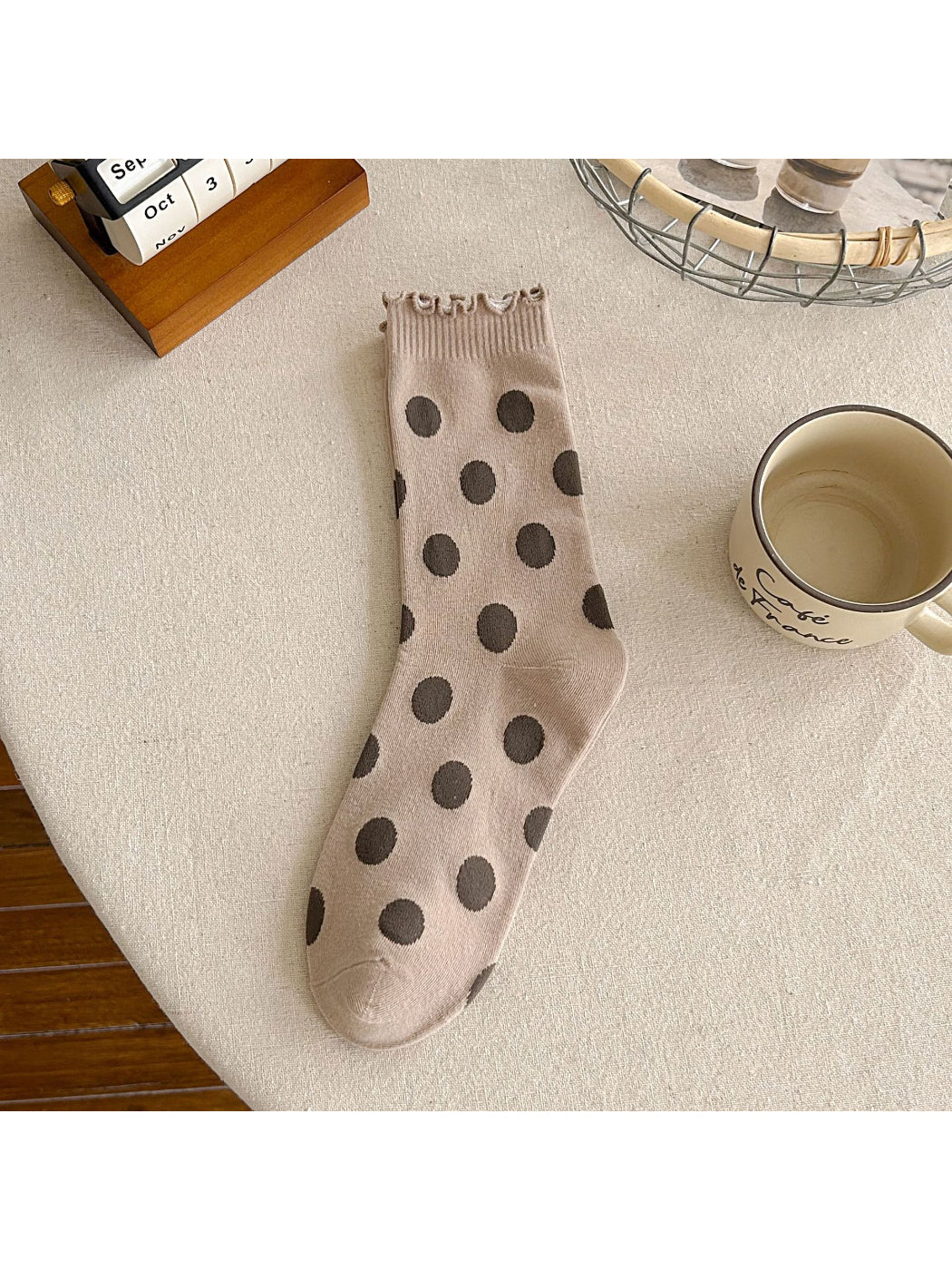 Rufia - Polka Dot Ribbed Crew Socks product image 7