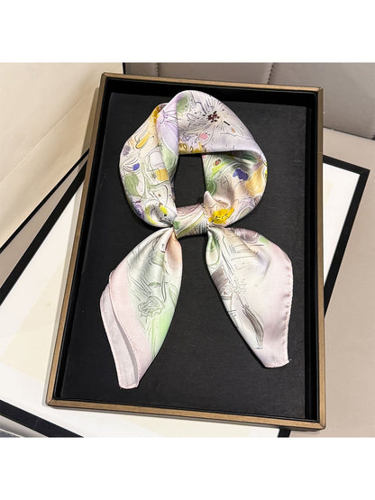 Scarvii Watercolor Floral Print Square Scarf product image