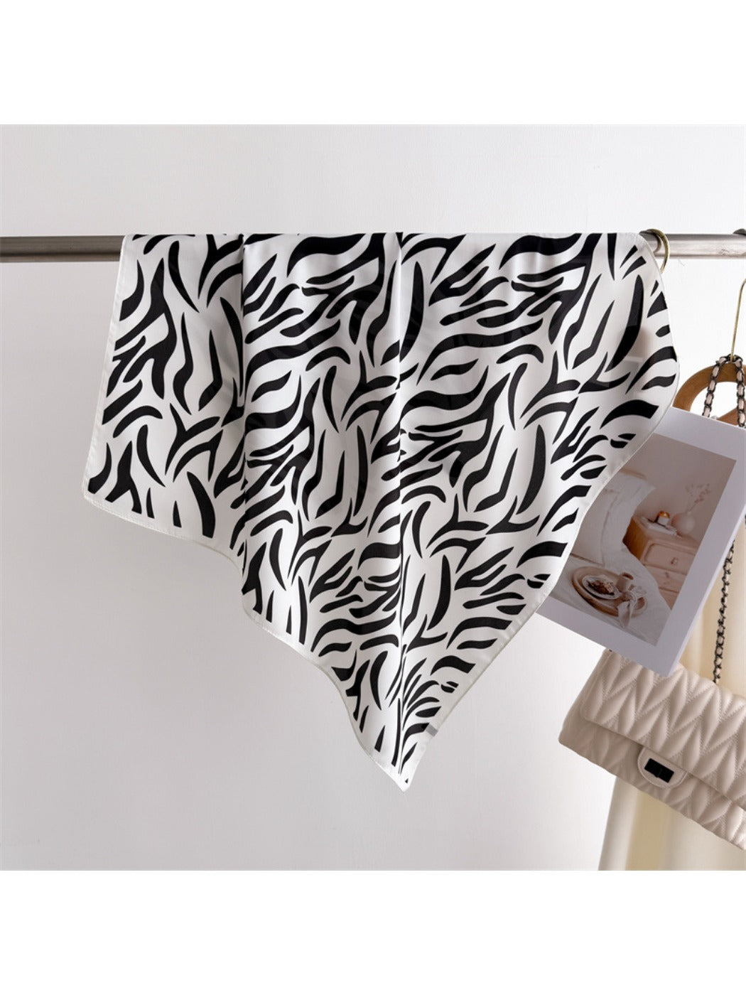 Scarvii - Zebra Print Square Scarf
