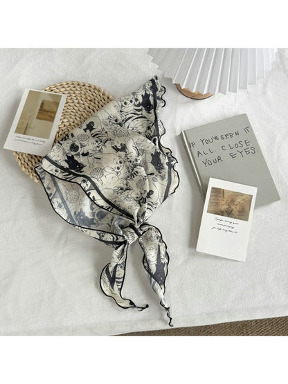 Scarvii - Elegant Classic Printed Triangle Scarf