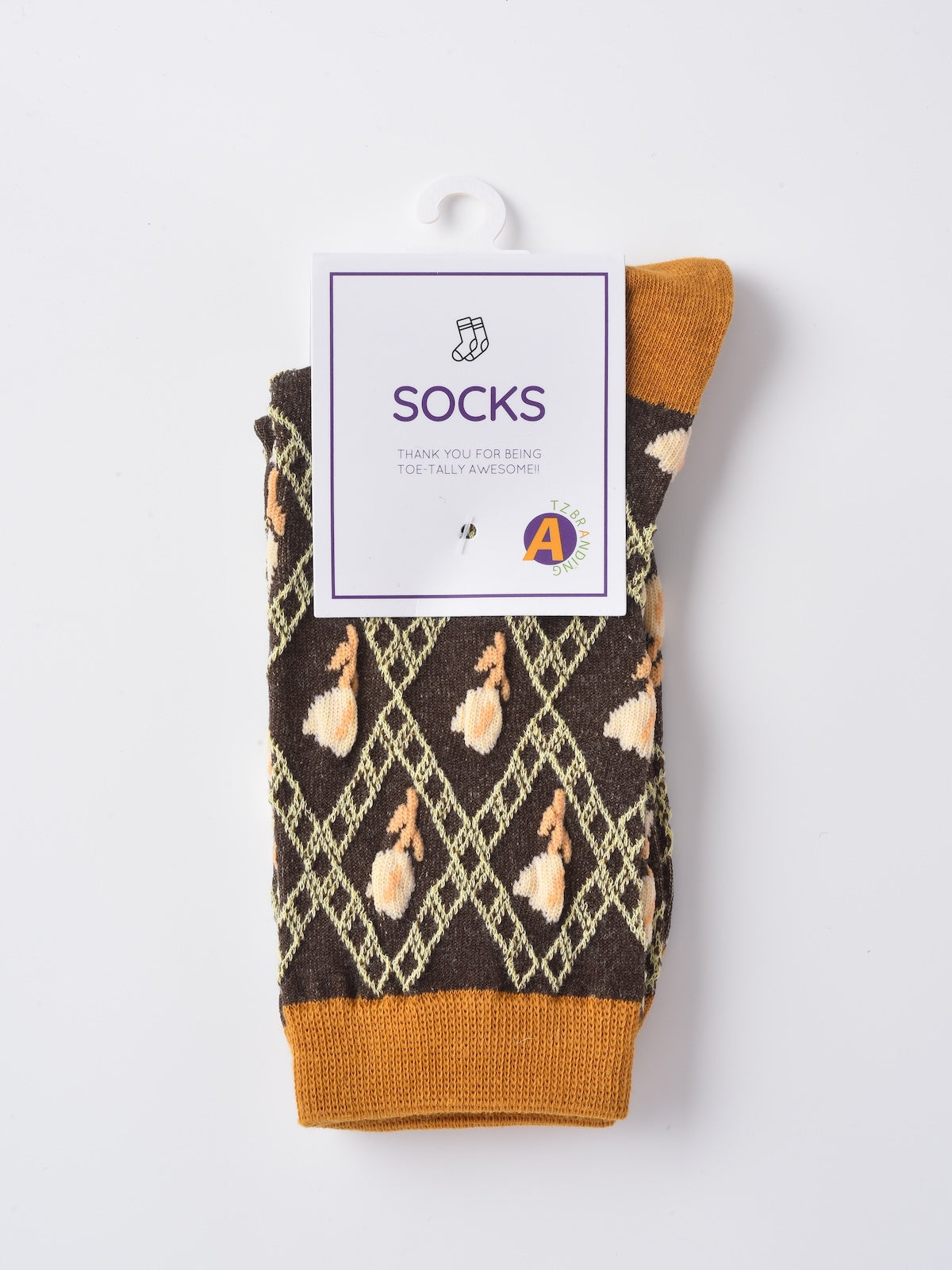 Rufia - Retro Tulip Garden Jacquard Crew Socks