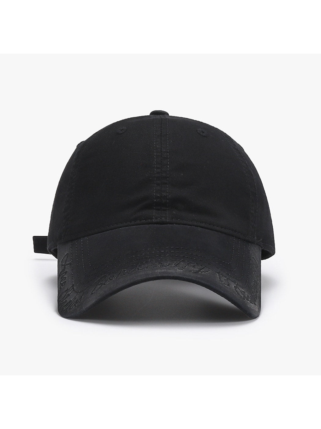 Haila - Embroidered Washed Curved Brim Baseball Cap