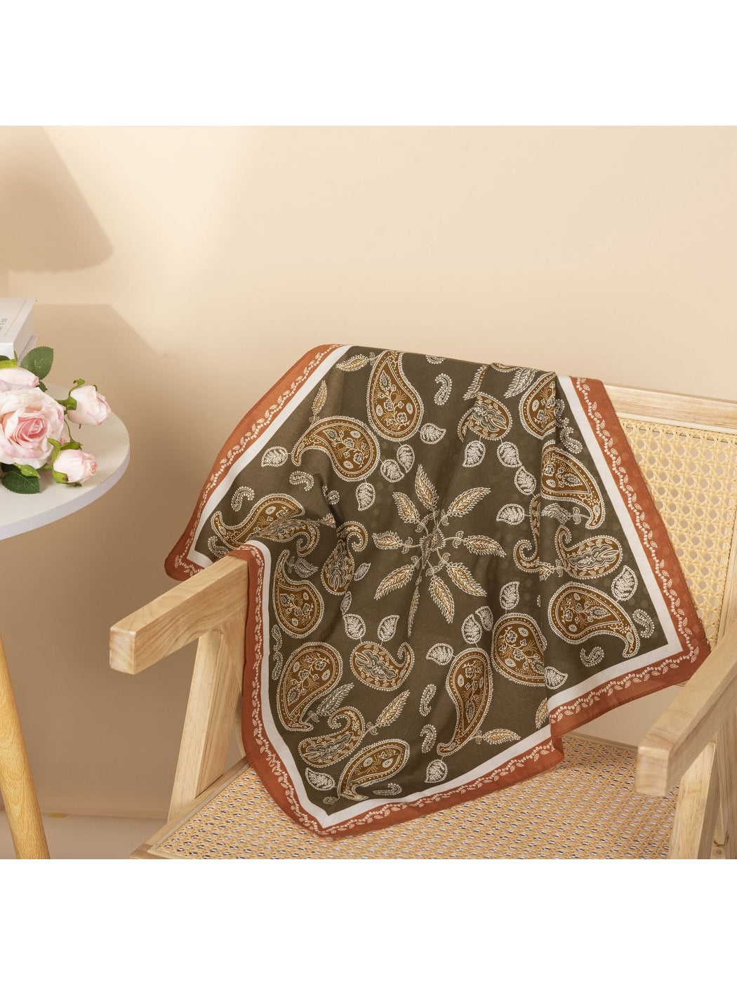 Scarvii - Classic Paisley Square Scarf