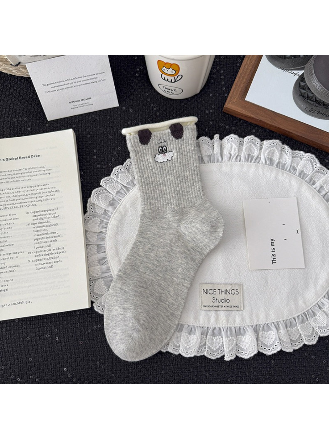 Rufia - Cute Dog Pattern Crew Socks product image 4