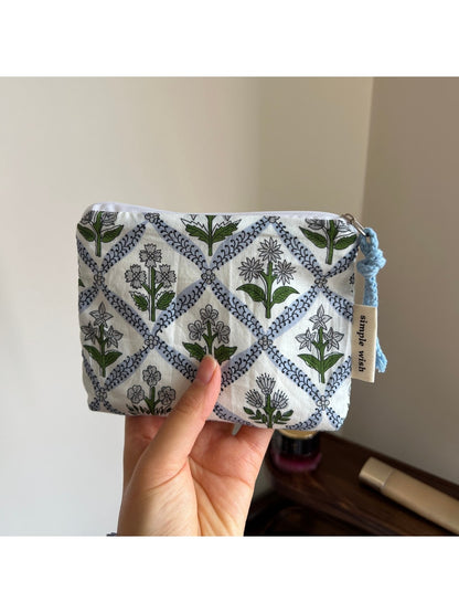 Cosbai - Printed Rectangular Zipper Coin Purse