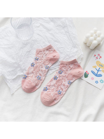 Rufia - Textured Floral Ankle Socks product image 4