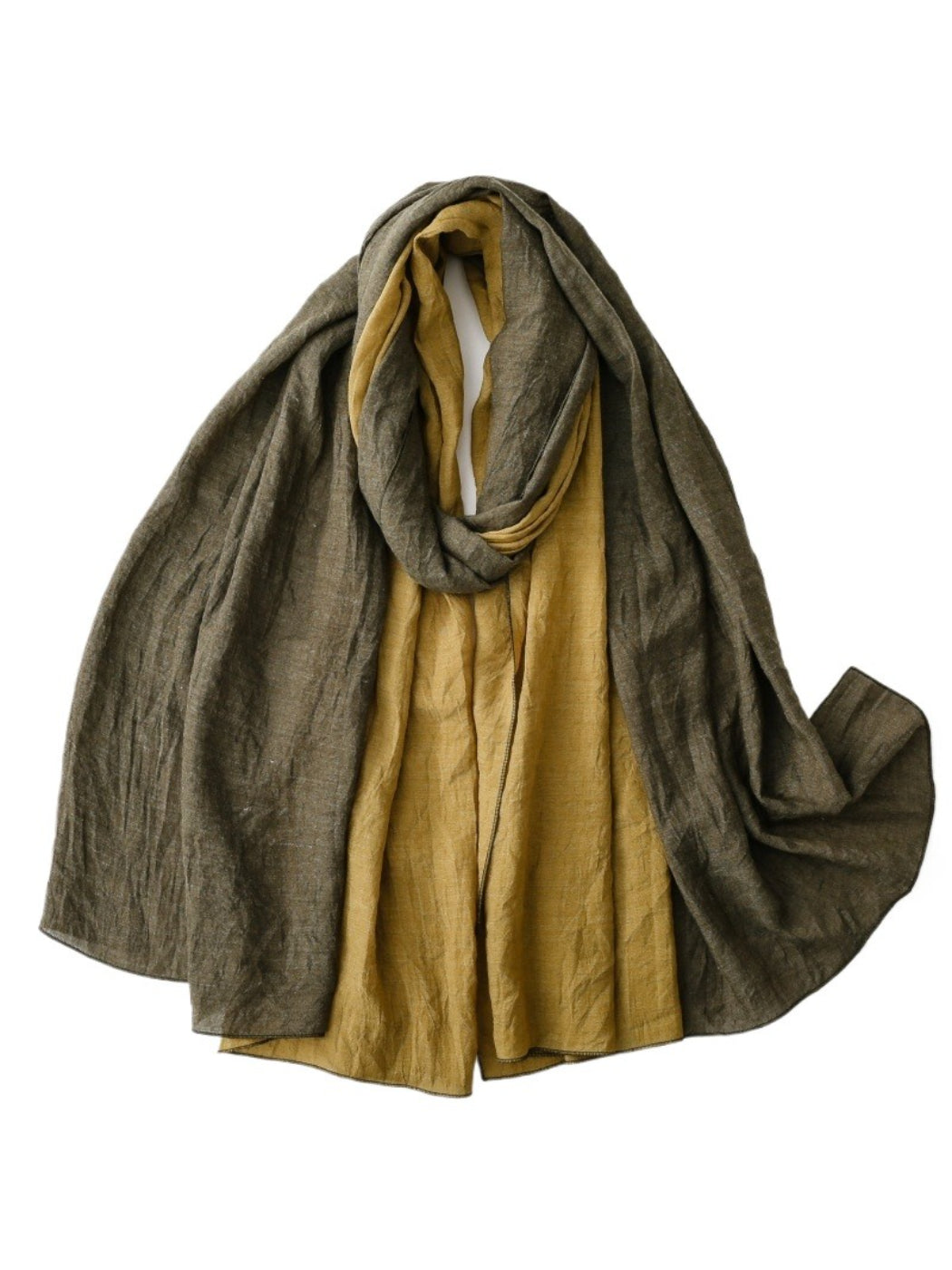 Scarvii - Contrast Panel Soft Drape Everyday Scarf