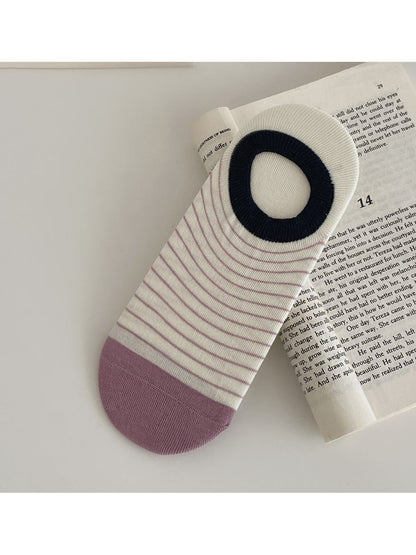 Rufia - Striped Low Cut Women's No Show Socks