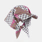 Close-up of Haila floral tie back vintage visor cap highlighting the floral pattern