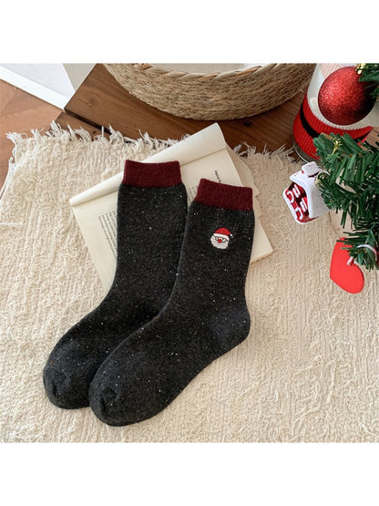 Rufia - Striped and Dot Detail Casual Crew Socks