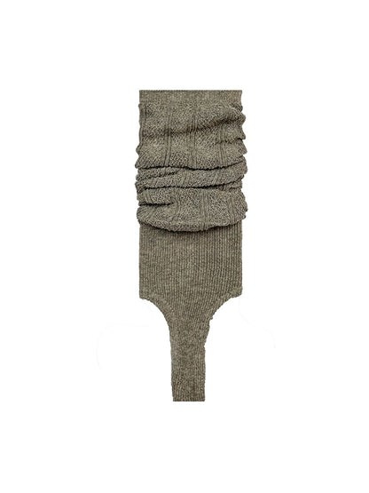 Cozyra - Hollow-Out Solid Knit Women's Leg Warmers