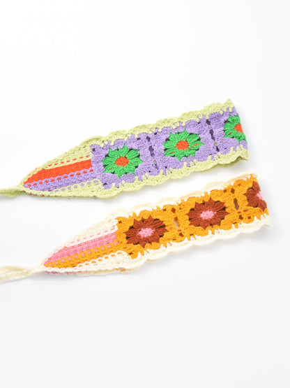 Scarvii - Summer Crochet Daisy Hairband