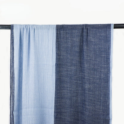 Scarvii vintage contrast style long scarf shown in natural light highlighting contrast