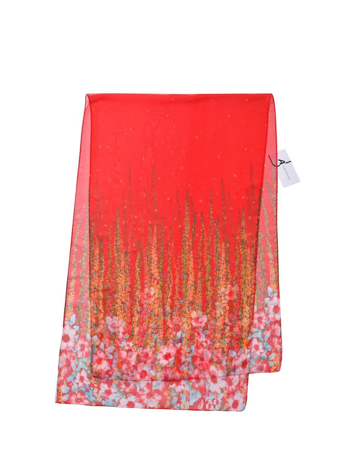 Scarvii - Floral Print Scarf - Lightweight & Elegant