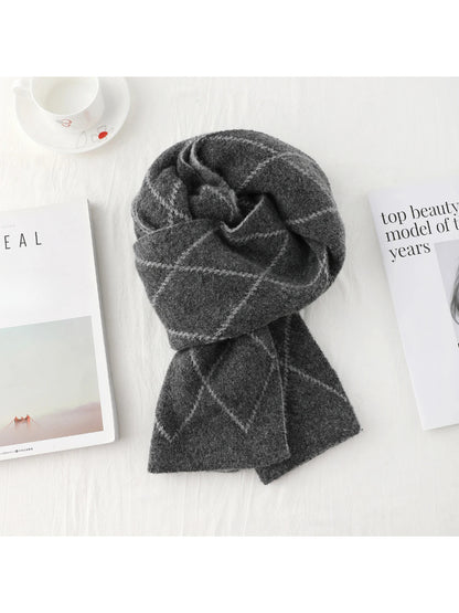 Scarvii Diamond Plaid Winter Scarf