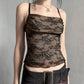 Vesty - Mesh Panel Camisole - Retro and Sexy