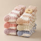 Rufia - Striped Cute Towel Socks