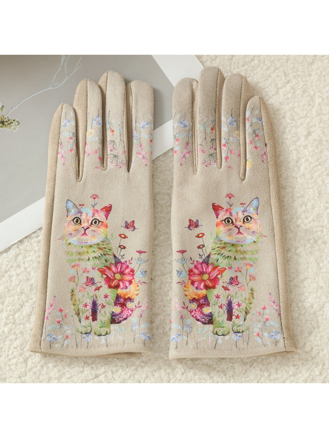 Gloving – 3D Cat Print Touchscreen Winter Gloves