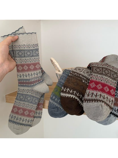 Rufia - Rustic Nordic Crew Socks