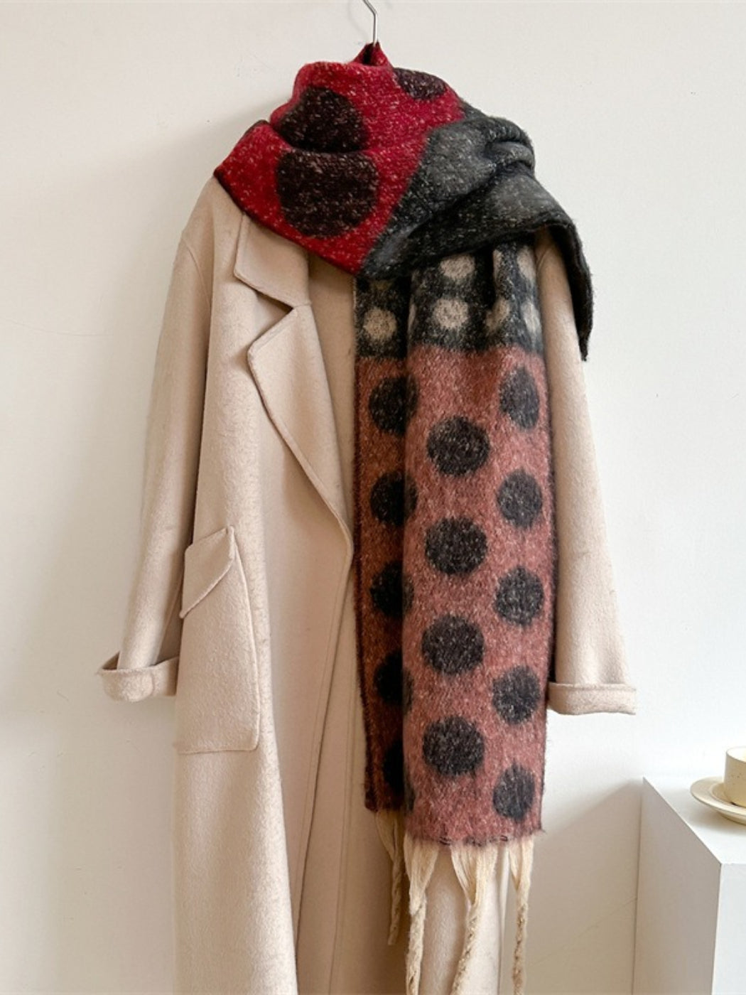 Scarvii - Bold Retro Polka Winter Scarf