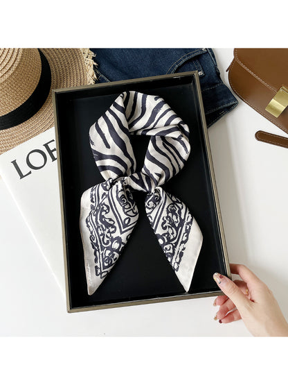 Scarvii - Zebra Print Square Scarf