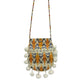 Cosbai - Retro Atlas-Pattern Knit Shoulder Bag - Vintage & Practical