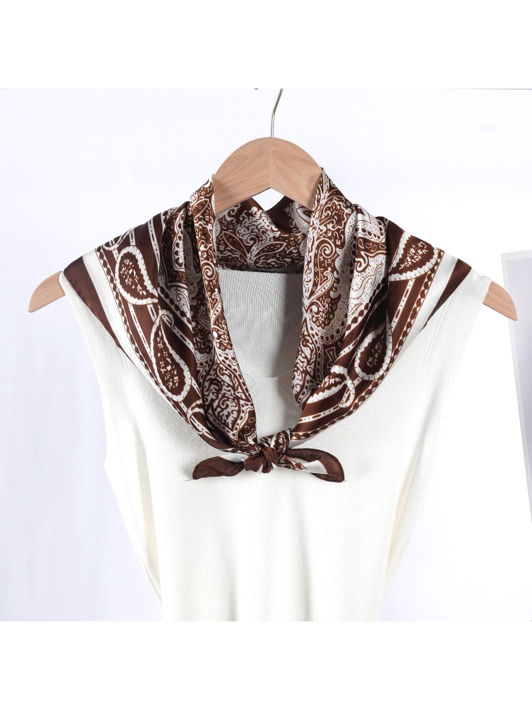 Scarvii - Boho Paisley Border Square Scarf