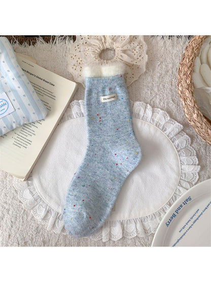Rufia - Soft Speckled Ruffle Cuff Crew Socks product image 8