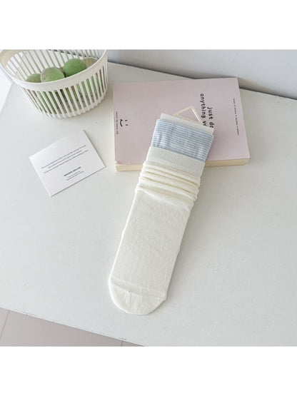 Rufia - Blue Classic Ruffle Crew Socks