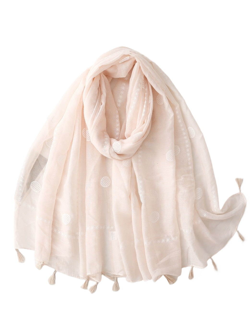 Scarvii - Bohemian Solid Color Scarf with Tassels