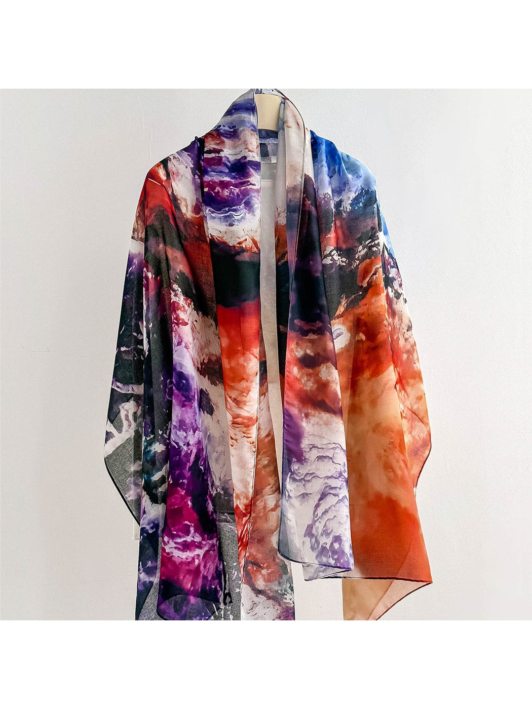 Scarvii - Bohemian Floral Print Summer Wrap Scarf